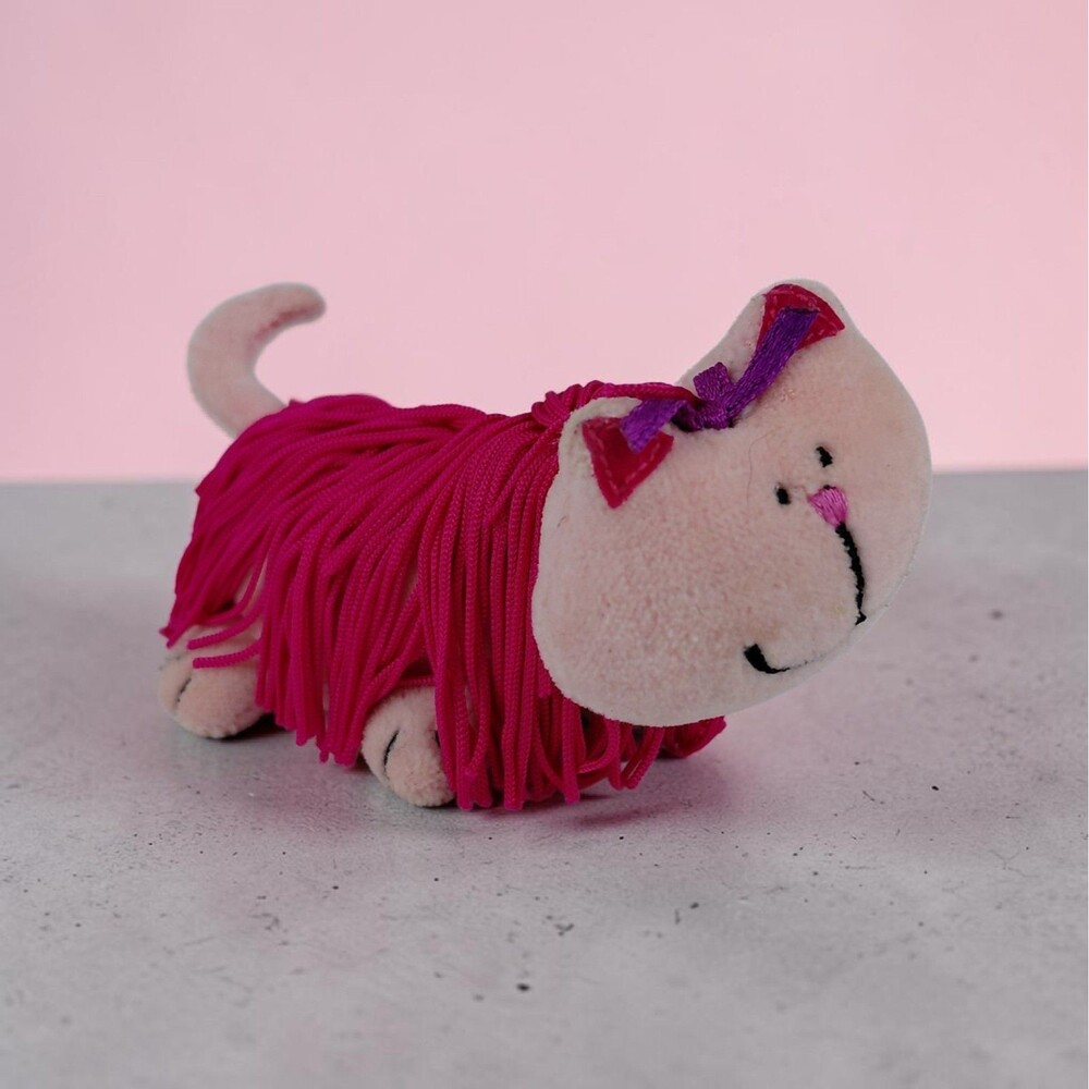 Jellycat Majestic Miaower Mini Hot Pink Cat Retired Rare Collectible